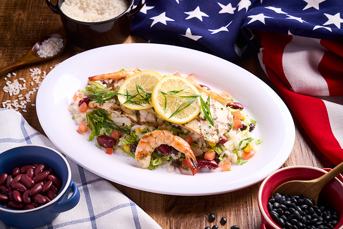 Citrus Fish ＆ Shrimp with Rice